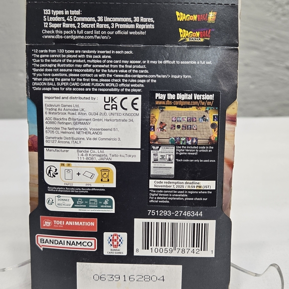 Dragon Ball Card Game Booster Pack Set Fusionworld Ultra Limit FB04 Bandai - Picture 10 of 12